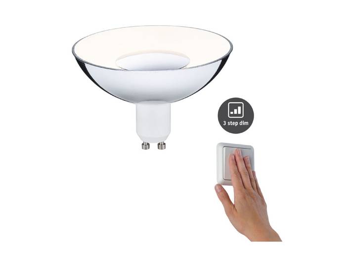 Paulmann LED-Reflektor Gu10 Dimmbar Silberweiss 4.9 W