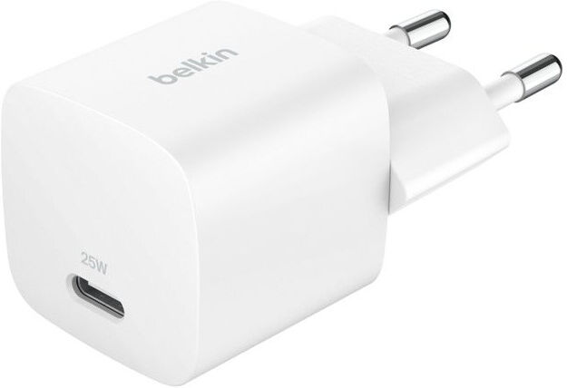 Belkin chargeur secteur USB-C (25W) Bloc secteur USB-C avec puissance de 25W, parfait pour charger rapidement vos appareils mobiles.