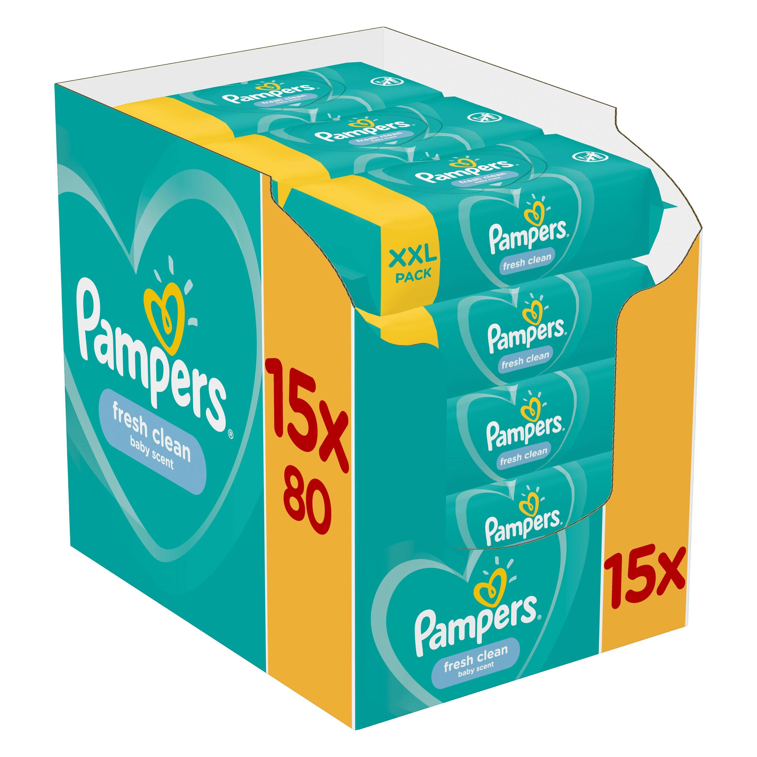 Pampers Fresh Clean (15 x 80 Stk.) (8001841078496)