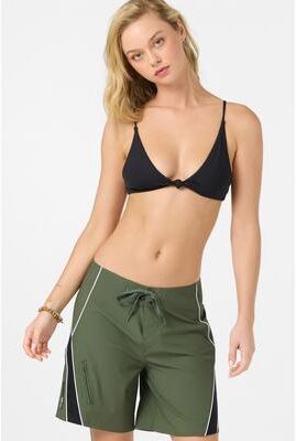 O'Neill s Y2K Superfreak 7"" Fixed Waist Board Shorts in Dark Olive, Elastane/Polyester"