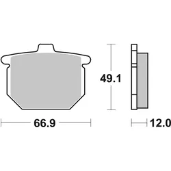 SBS Bremsbelag 508HF Street Ceramic