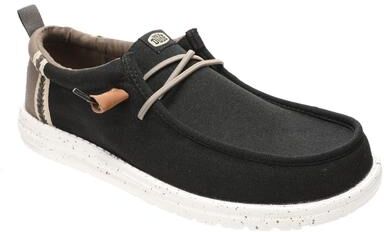 Hey Dude Wally Summer Linen - Mens 14 Black Oxford Shoes Medium