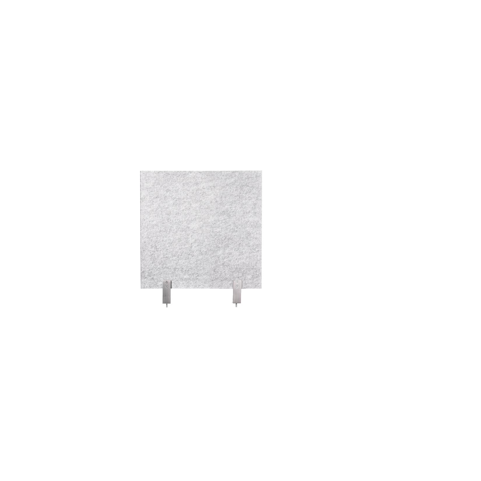Schreibtisch-Set desktopz Klemme Farbe: lichtgrau, Größe: 50x50x2,5cm