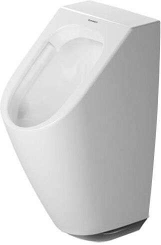Duravit Me by Starck Elektronik-Absaug-Urinal 280931AA00 30x35cm, Batterieanschluss, Zulauf von hinten, Rimless, weiß hochglanz, Durashield
