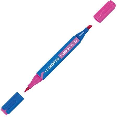 Marqueur rose double pointe TURBO PRO - Giotto