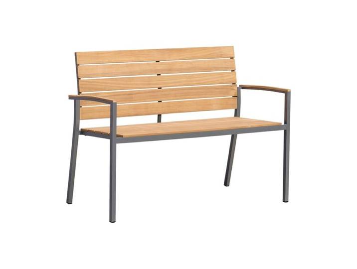 OUTLIV. Pamplona Gartenbank 120cm Edelstahl/Teak