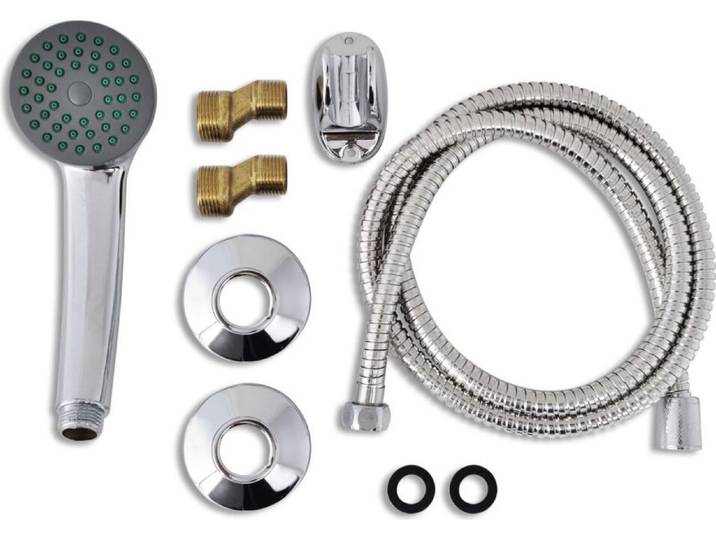 vidaXL Salle de bain Mitigeur de douche Set Chrome