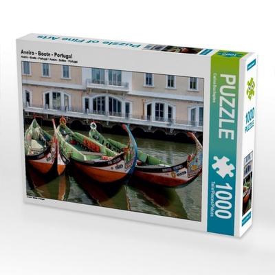 CALVENDO Puzzle Aveiro - Boote - Portugal | 1000 Teile Lege-Größe 64x48cm Foto-Puzzle für glückliche Stunden