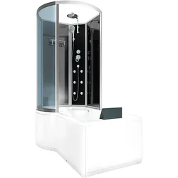 AcquaVapore Kombination Badewanne Dusche K50-R30 Duschtempel 100x170 cm