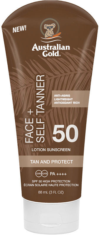 Australian Gold Autoabbronzante Viso SPF50 protezione solare 88 ml