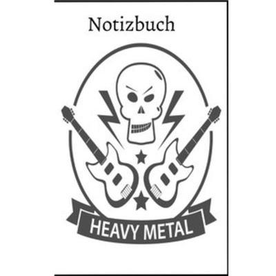 Heavy Metal Skull Notizbuch für Metal und Rock Fans, 60 Blankoseiten, Softcover, Taschenbuch von Notizbuch Health, Epubli, 978-3-7502-9980-1