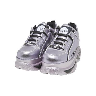 Trainingsschuh BUFFALO "Buffalo Buffalo 2.0", Damen, Gr. 38, silber (lavender), Kunstfaser, unifarben, Schuhe