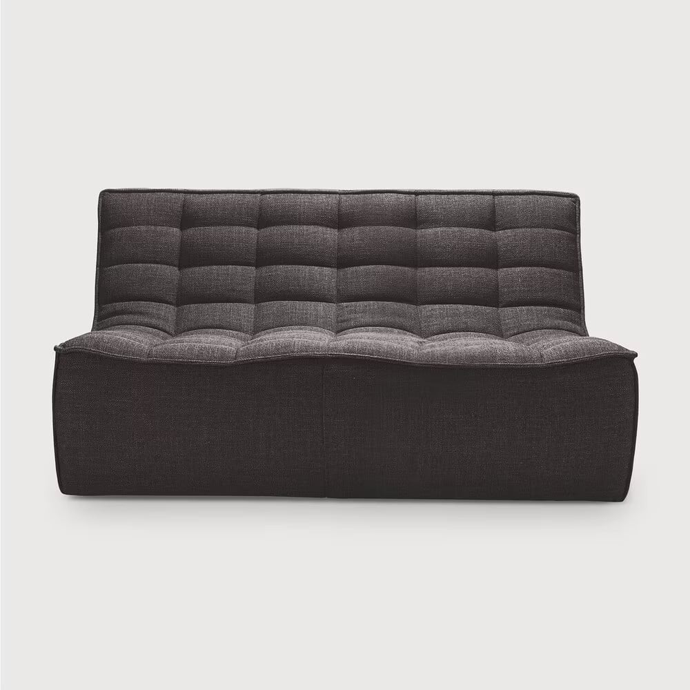 Ethnicraft Modulaire 2-zits Bank N701 Donkergrijs