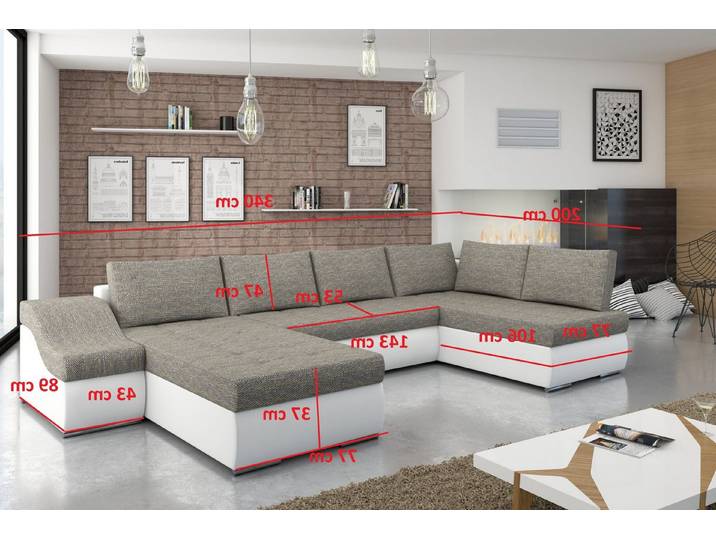 Xlmoebel Ecksofa Moderne Schlafcouch mit Bettfunktion und Polsterung, Ecksofa, Made in Europa