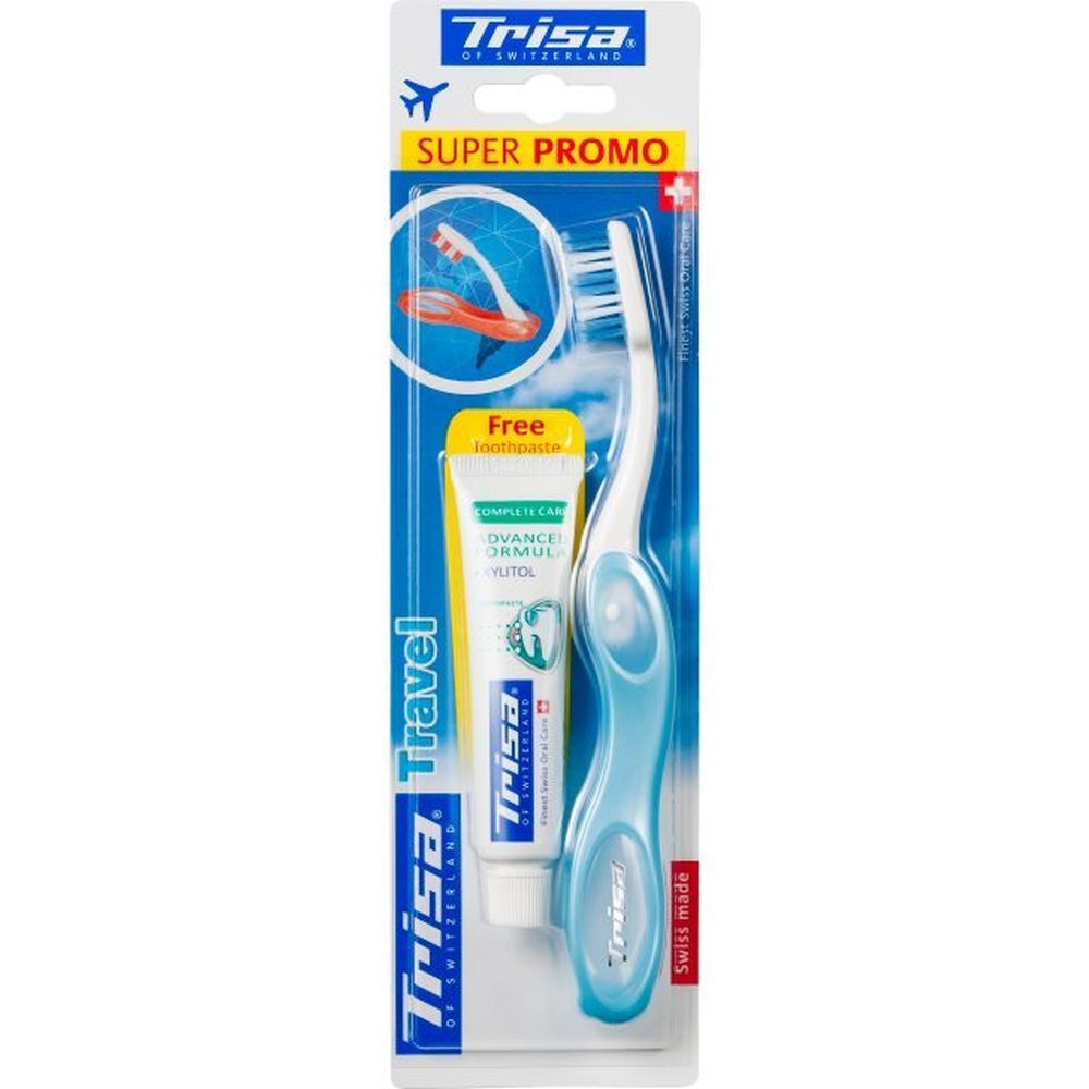 Trisa Travel Promo mit Gratiszahnpasta 1 St Zahnbürste