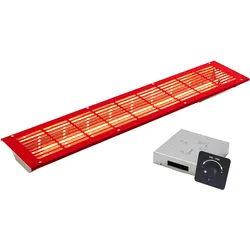 Infraworld VITALlight-Infrarotstrahler-Set rot Easy Control-schwarz - gerader Einbau