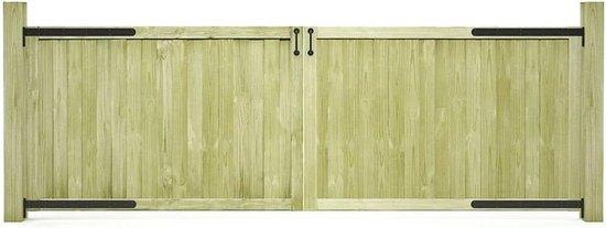 Famanu Tuindeur Set - Robuste Holztüren - Wetterbeständig - 300 x 100 cm - Grün