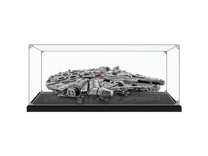 Caikbms Vitrine Acryl Kompatibel Mit L-ego 75192 Millennium Falcon, Staubdichte Vitrine Für Modelle Und Sammlerstücke (Nur Vitrine) A,3mm