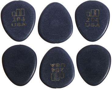Dunlop Jazztone 204 S 6 Pack Schwarz