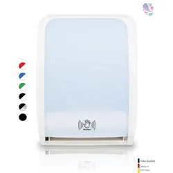 Handtuchspender SENSOR, berührungslos, Batterie & Netzbetrieb, Blattlängenregulator & weitere Innovationen, Blanc Cosmos
