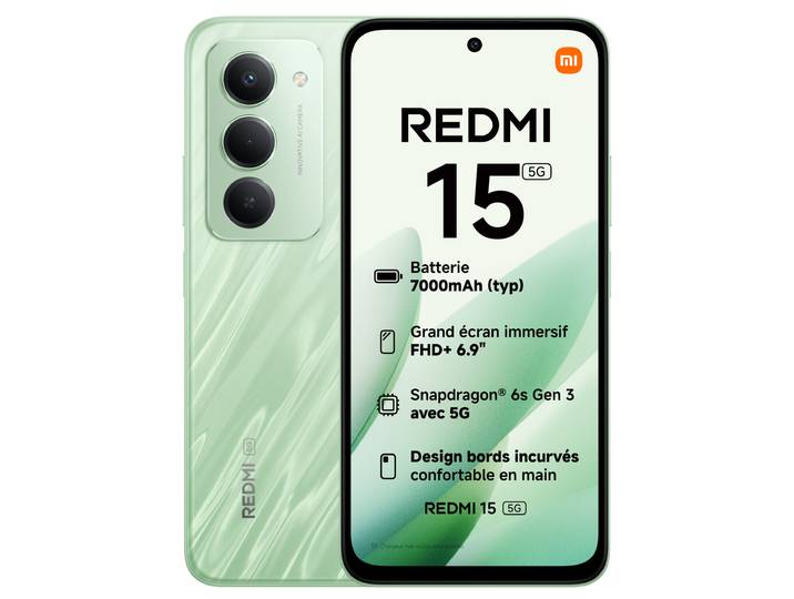 Smartphone Redmi 15 5G 128 Go Vert XIAOMI