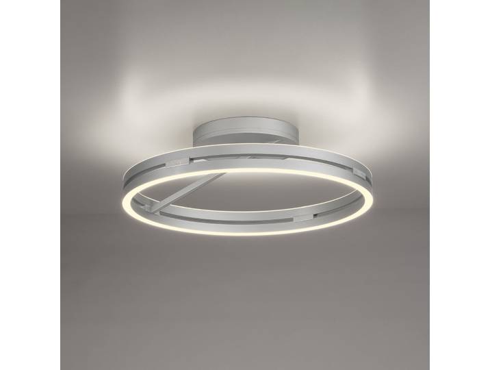 Loop LED-Deckenleuchte, stone, Metall, Ø 60 cm CCT - PURE PURE Loop - Wohnzimmer - Modern - Aluminium - Einflammig