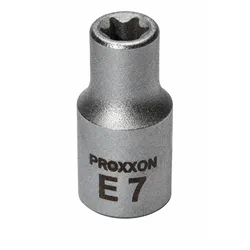 PROXXON 23793 Aussen Torx Einsatz Nuss E7 Antrieb 6,3mm (1/4')
