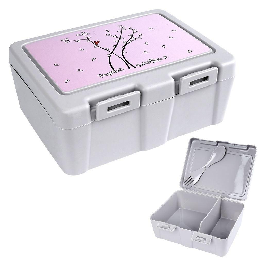 Orion Pojemnik śniadaniowy z przegrodą na śniadanie sałatkę lunchbox sztućce śniadaniówka serce 1 l (56795309)