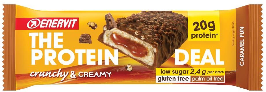 Enervit The Protein Deal Caramel Fun Barretta Proteica, 55 g