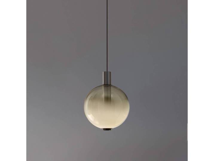 OLEV Glas Hängelampe Beam Stick Nuance, dimmbar, alu / grau / zink, für Wohn- / Esszimmer, Glas, Design, Pendelleuchte