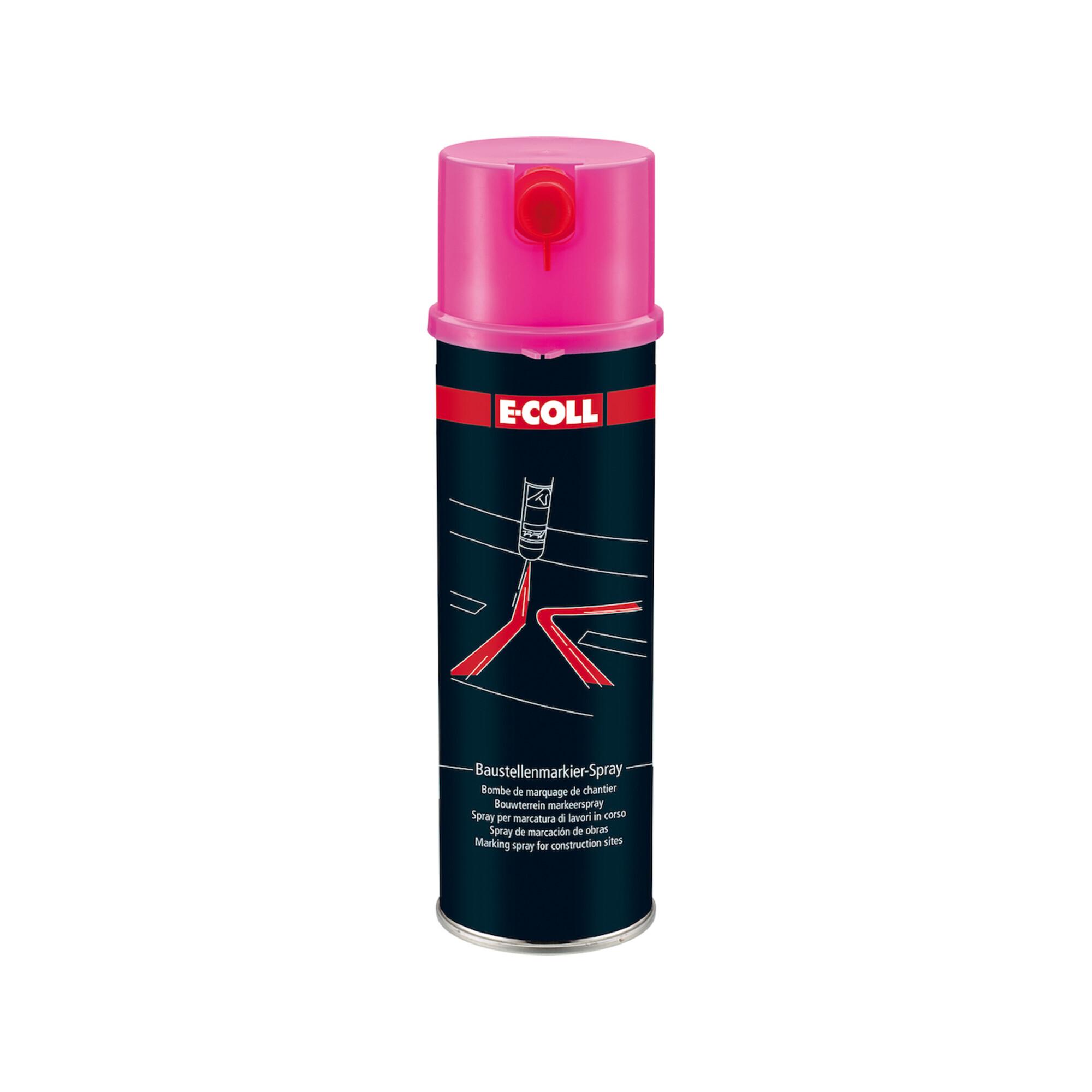 E-COLL Baustellenmarkierspray 500ml pink (4317784409384)