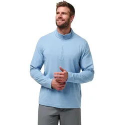 TRAVISMATHEW Layer The Heater 1/4 Zip, hellblau