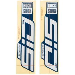 RockShox Dekor Set weiß glänzend für blaue Tauchrohre