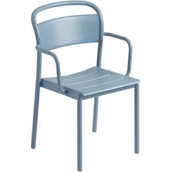 Muuto Linear Steel Armlehnstuhl, pale blue