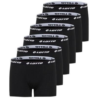 Boxershorts LOTTO, Herren, Gr. 5XL (72/74), caviar, 95% Baumwolle, 5% Elasthan, körpernah, Unterhosen, - in hautsympathischer Baumwollmisch Qualität
