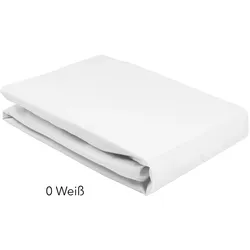 Elegante Spannbettlaken für Topper - 180-200cm 0 weiss