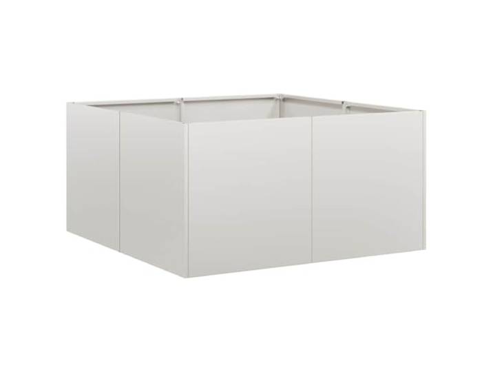 vidaXL Plantenbak 80x80x40 cm roestvrij staal, plantenpot, plantenstandaard, verhoogd bed, plantenbak standaard, plantenbak, tuinplanter