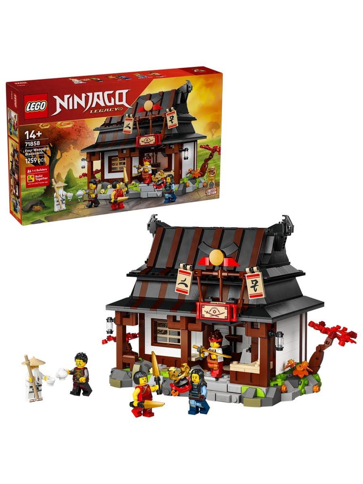 LEGO Ninjago 71858 15-jähriges Jubiläum: Vier-Waffen-Schmiede