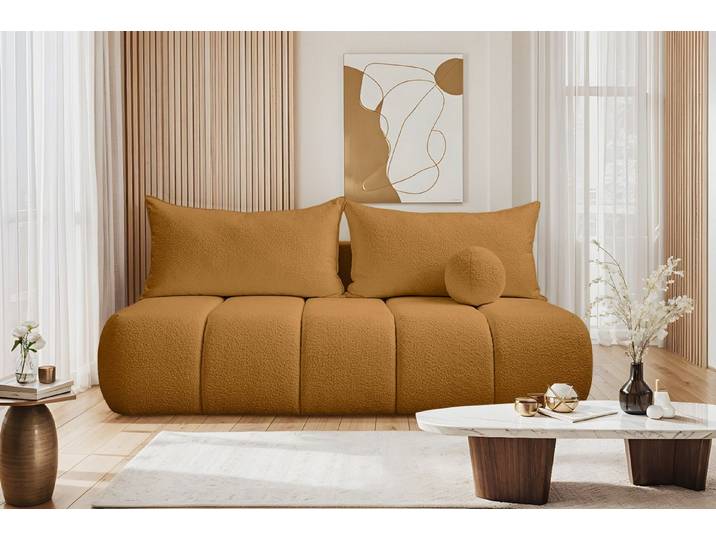 Kaiser Möbel Schlafsofa Dreisitziges Sofa PIANO mit Schlaffunktion, Komfortabel, praktisch und freistehend