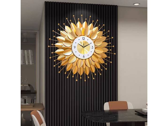 Horloge murale horloge salon maison mode atmosphère silencieuse horloge à quartz lumière européenne luxe art montre murale haut de gamme