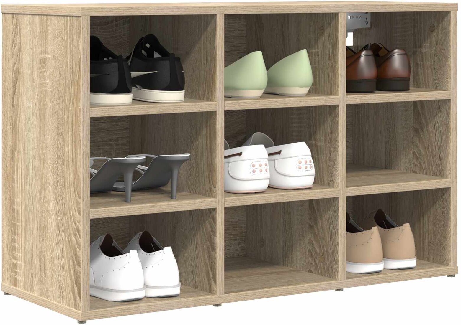 vidaXL Cabinet à chaussures 77,5 x 30 x 51 cm Bois d'ingénierie