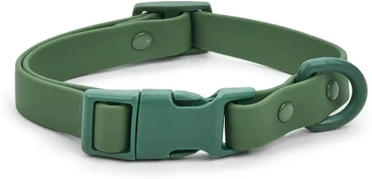 Inspire Picks Waterproof Adjustable Pet Collar With Safety Buckle Rustproof Outdoor Dog & Cat Collar green s