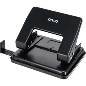 Pavo Locher 8006809, schwarz, Bürolocher, Stanzleistung ca. 20 Blatt