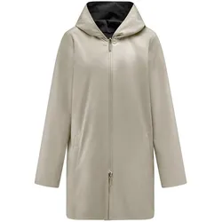 Wende-Longjacke angeschnittener Kapuze Peter Hahn schwarz, 38