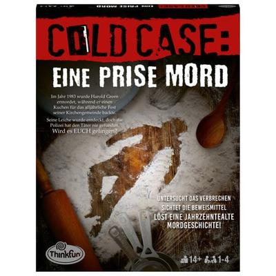ThinkFun Cold Case: Eine Prise Mord - Kombinationsspiel ab 14 Jahre