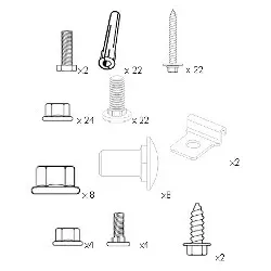 Verriegelungsmechanik für Normstahl Deckensektionaltor G60 ab Baujahr 04/2008