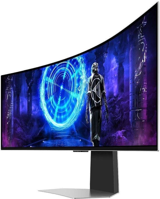 Monitor Gaming Ultrapanorâmico Curvo Samsung Odyssey OLED G9 S49DG954SU 49'/ Dual QHD/ 0.03ms/ 240Hz/ OLED/ Multimédia/ Regulável em altura/ Prata