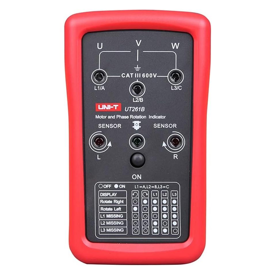 Uni-T Tester di Sequenza di Fase (CAT II 1000V, CAT III 600V, Hand-Multimeter) (UT261B)