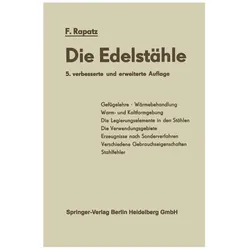 Die Edelstähle, Fachbücher von F. Rapatz