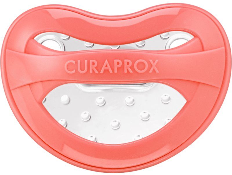 Curaprox Baby Size 0+ Months tétine pour bébé Coral 1 pcs